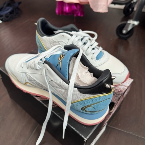 NWT Reebok Classic Leather x Street Fighter White 9 - Picture 5 of 6